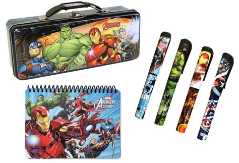 avengers metal pencil box|superhero pencil case.